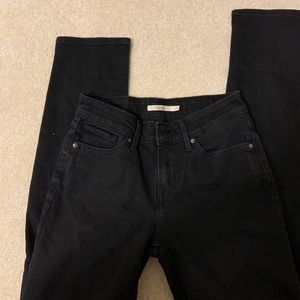Levi’s black jeans 712 Super Slim
